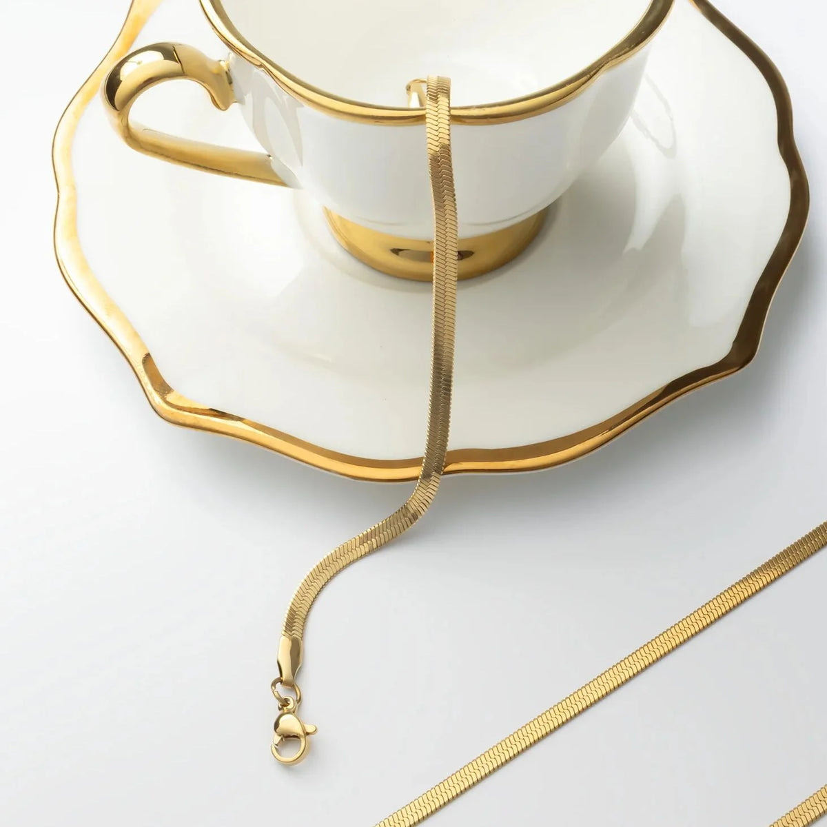 14K Gold Filled Plus™ Herringbone Chain Bracelet